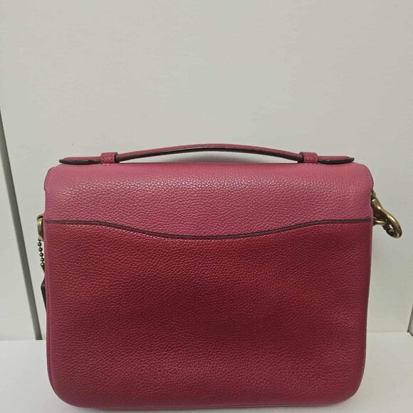 COACH Cassie Crossbody in Pebble Leather Colorblock - Cherry Multi - Picture 2 of 6